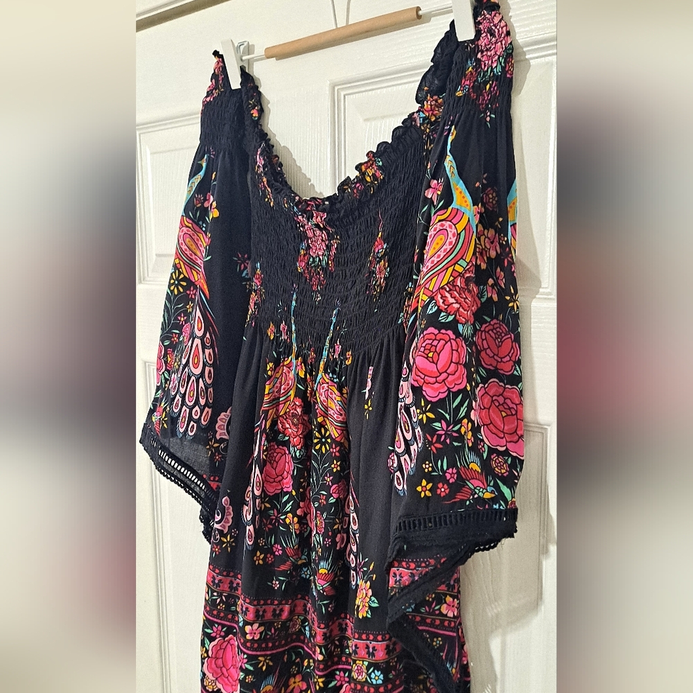 Spell~ Hotel Paradiso Bell Sleeve Mini Dress 🌺 - Picture 6 of 12